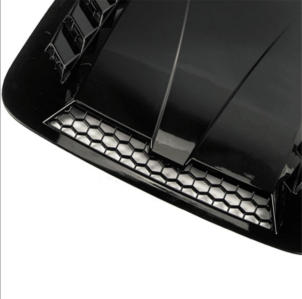 Universal Car Exterior Hood Vent Scoop Cover Air Intake Grille Inlet Trim Black