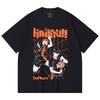 230 Gsm 100% Cotton Haikyu V2 Hinata X Tobio Print Unisex Heavy Cotton T Shirt