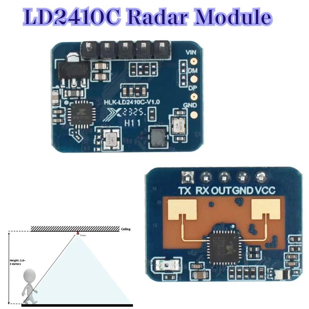 High Accuracy LD2410C Radar Module Heartbeat Detection Sensor Smart Home Applications