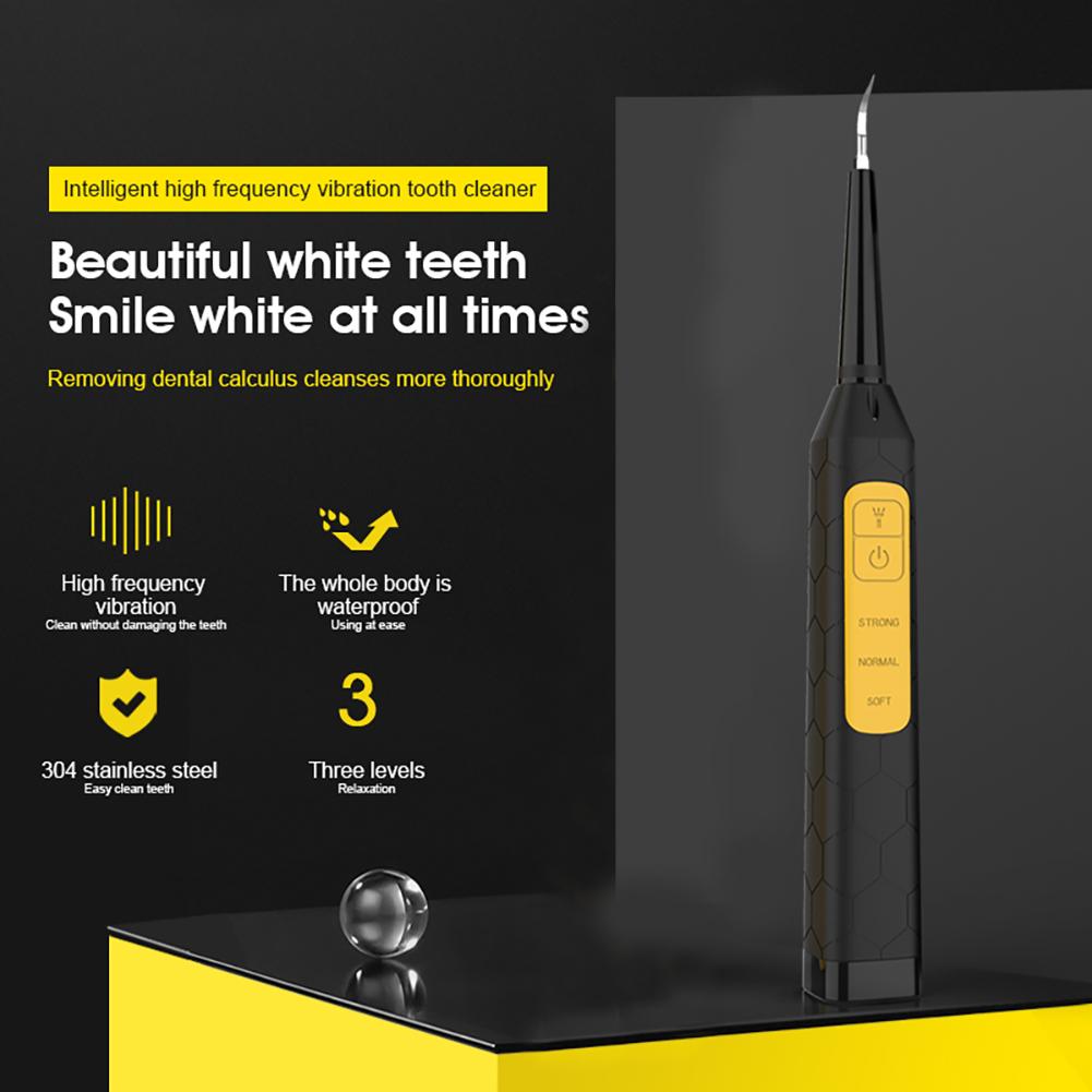 Electric Dental Calculus Remover Portable Dental Instrument 3 Modes Cordless Teeth Cleaner for