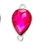 10pcs Crystal Glass Water Drop Charms Connectors for Jewelry Earrings Bracelet Necklace Pendants Making Findings DIY Accessories