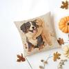 GGolden Retriever Cushion Cover Washable Linen Pillowcase Soft  for Daily Sofa Bed Home Room Decor