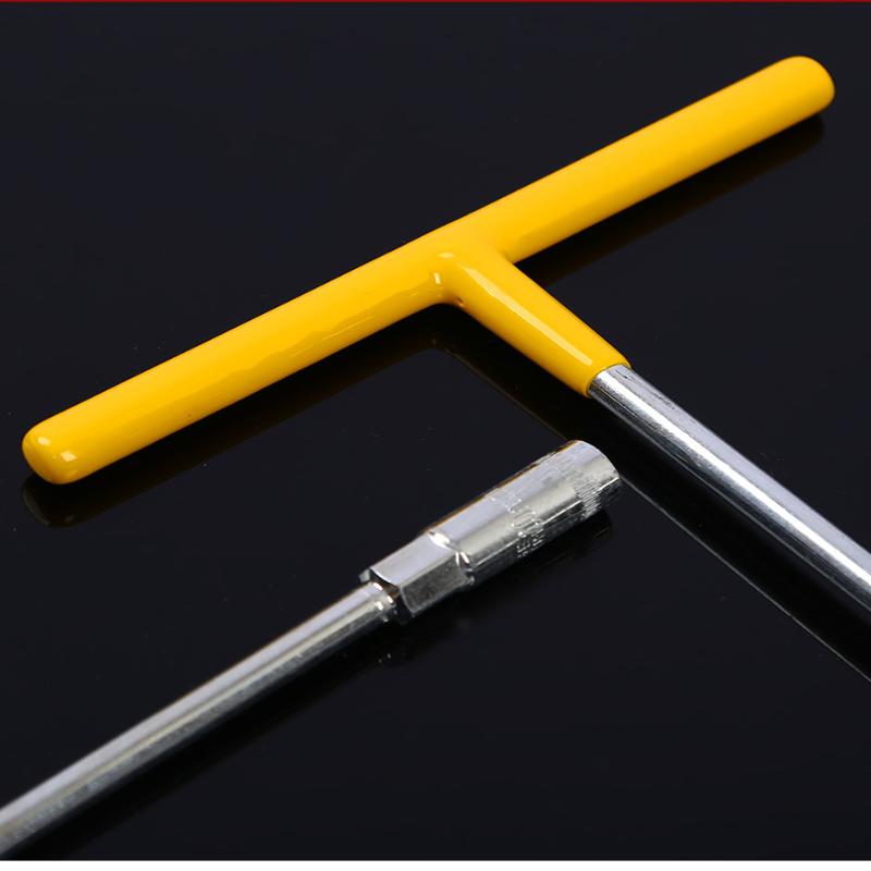 T-Type Socket Wrench Set, T-Shaped Extended Hex Wrench, Rubber-Coated Car And Motorcycle Tire Repair Tools