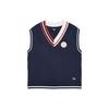 FW23 Academy Club Series MLB New York Yankees Retro Loose Color Block Sports V-Neck Vest Unisex Vest Navy-Blue 13558547