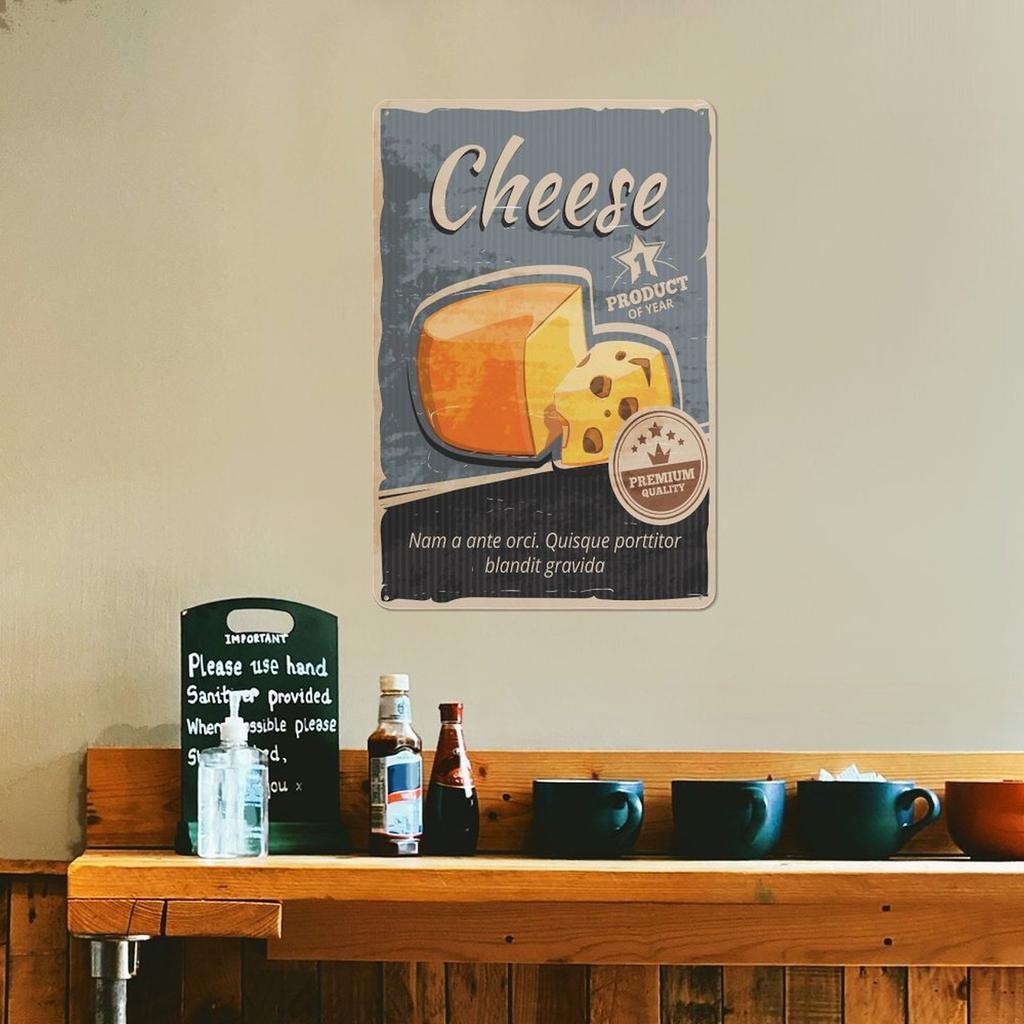 1Pc Vertical Metal Tin Wall Poster Decor 2030cm Or 3040cm Rustic Vintage Style For Home Bar Garage Kitchen