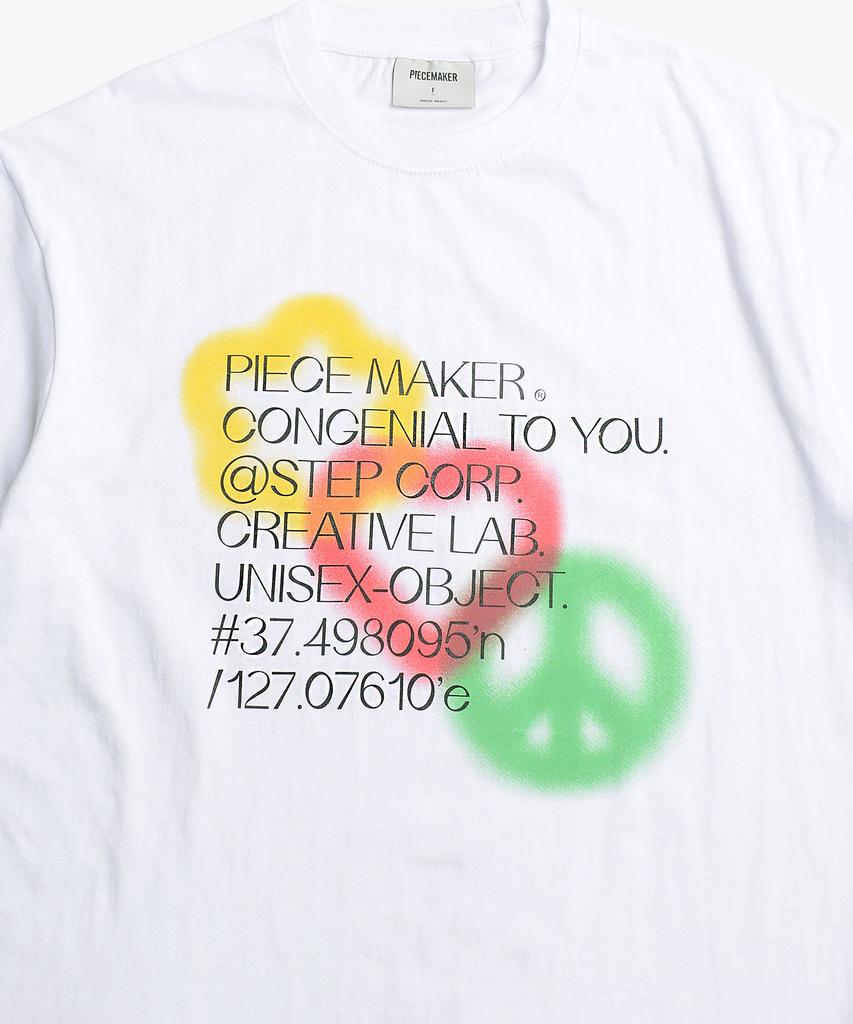 PEACE MAKER Piece Love Peace Tee (White)