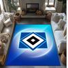 Tappeto in Velluto di Cristallo con Stampa Calcio Hamburger SV, Comodo Assorbente d'Acqua Antiscivolo Tappeto per Pavimenti Interni