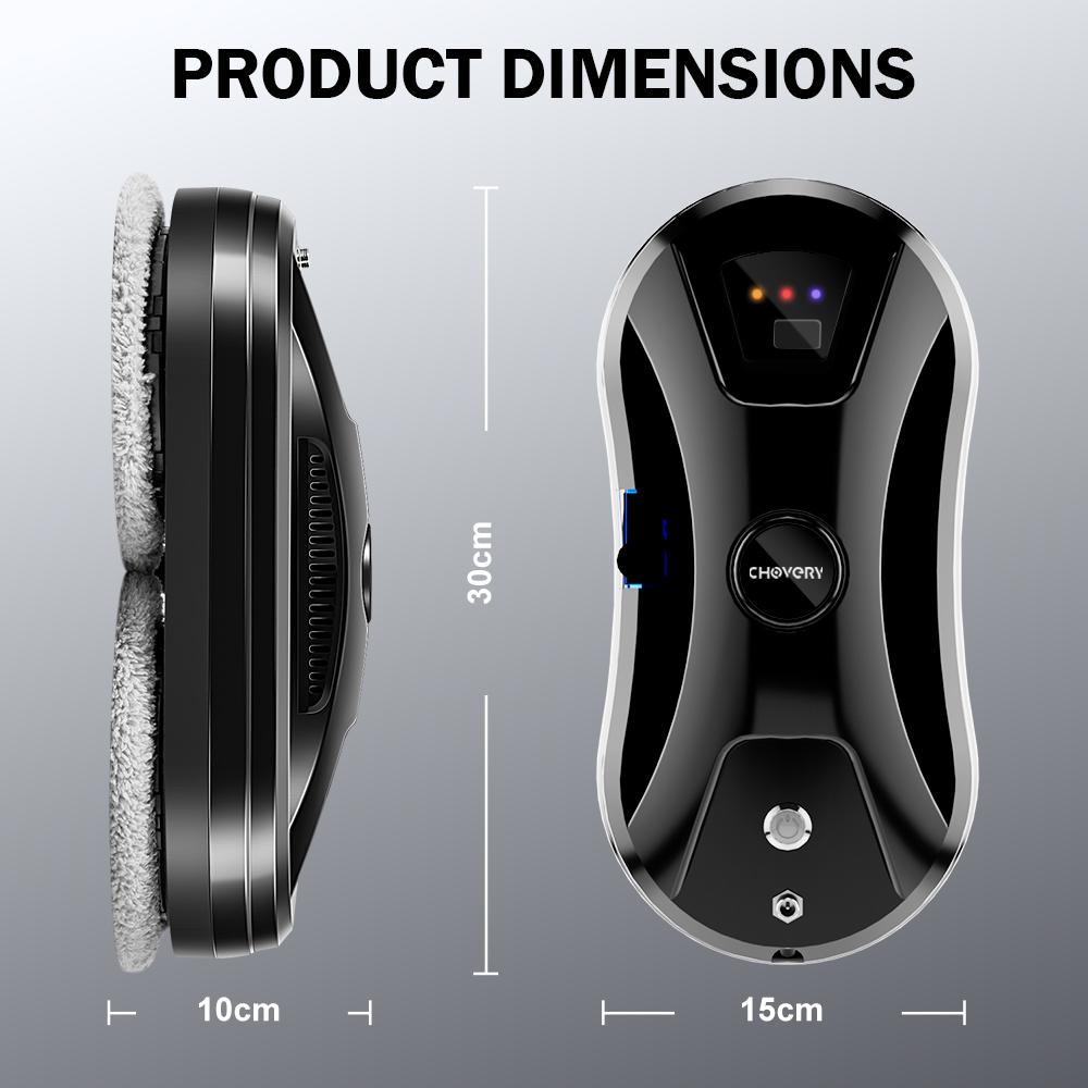 ChOVERY Vacuum Cleaner Window Electric Glass Window Cleaning Robot  APP Control  Robot Window Cleaner Automatic Water Spray