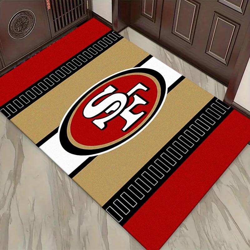 San Francisco 49ers Teppich für Wohnzimmer Schlafzimmer Zuhause Sofadekoration, Kinderspiel rutschfeste Fußmatte