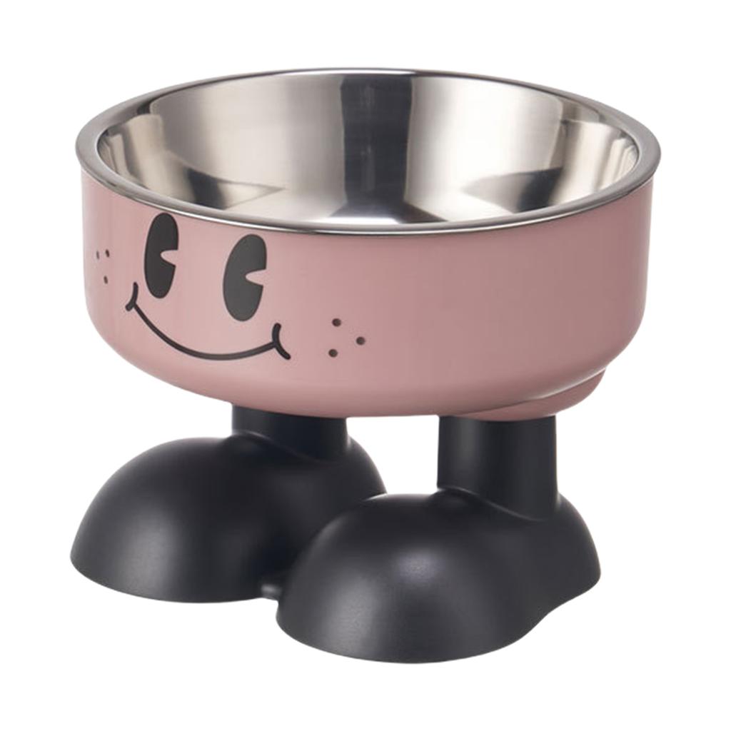 Wysoka Miska dla Zwierząt Podwyższona Miska dla Kotów Duża Pojemność Stal Nierdzewna Design Do Użytku Wewnętrznego i Zewnętrznego w Domu