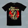 Herren/Damen/Kinder Rockband Memorabilia Foo Fighters Cobra Amerikanisches T-Shirt