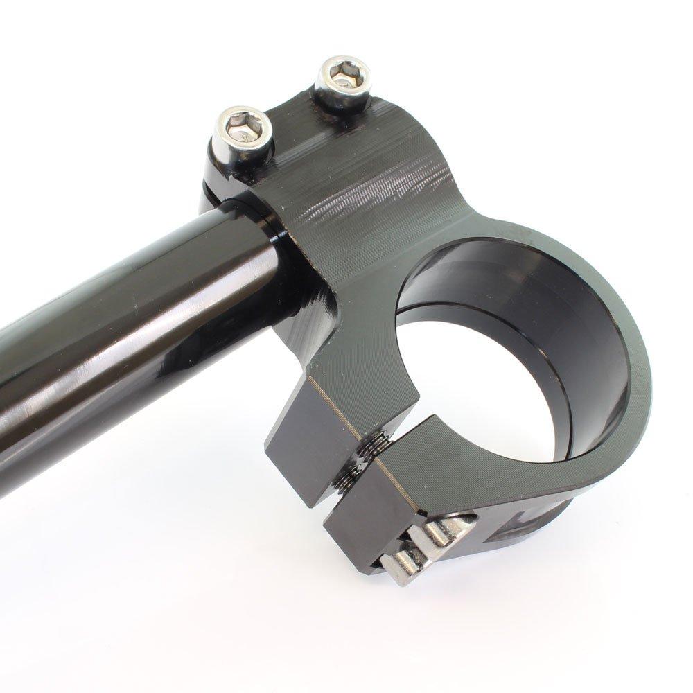 Universal 37mm diameter aluminum machined separate handlebar black handlebars/separate kit,
