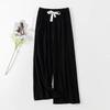 WTEMPO Floral Printed Thin Cropped Pants Loose Casual Spring Summer Autumn Large Size Women's Elastic High Waist Wide Leg Culottes