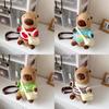 Capybara Bag Plush Cartoon Wear Clothes Skew Bag Girl Children Holiday Gift Doll