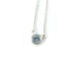 Great TIFFANY&Co. Necklace Color by the Yard Aquamarine 0.13 Carat Silver SV925 Used
