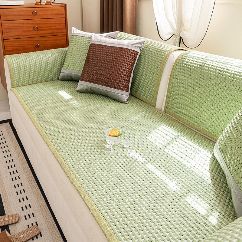 Chinese Summer Rattan Mat Sofa Cushion Non-Slip  New Sofa Mat Seat Cushion Advanced Feeling Ice Silk Cover Cloth Towel