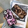 Heart Circle Phone Case Silicone PC+TPU For For iPhone  11 12 13 14 15 16 Plus Pro Max Cover