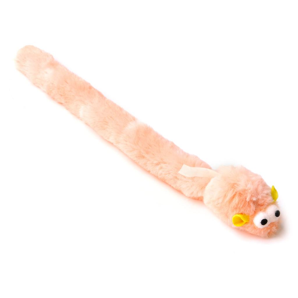 Chiwava 4-Piece 38cm Long Soft Plush Toy with Cat Bell, Rattle Sound, Small Mouse Activity Interactive Toy and Mouse