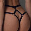 Tanga Femei Transparentă Ajustabilă Sexy Culoare Pură Ajour T-back pentru Ziua Îndrăgostiților