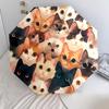 1 PC Automatic Folding Umbrella - Beautiful cat Pattern, Portable & Foldable Design with 8 Ribs, Christmas Birthday Gifts