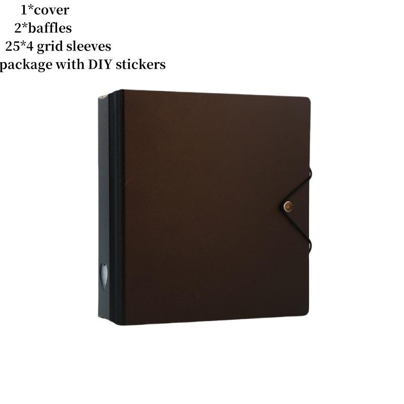 

Каваї 4-кишеньковий біндер Kpop Po Card Collect Book Велика місткість Альбом для фотокарток айдолів Тримач для фотокарток Книга для зберігання Канцелярські товари