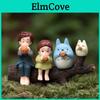 My Neighbor Totoro Anime Character Cat Girl Blowing Xun Mini Model Diy Decor For Gift Giving