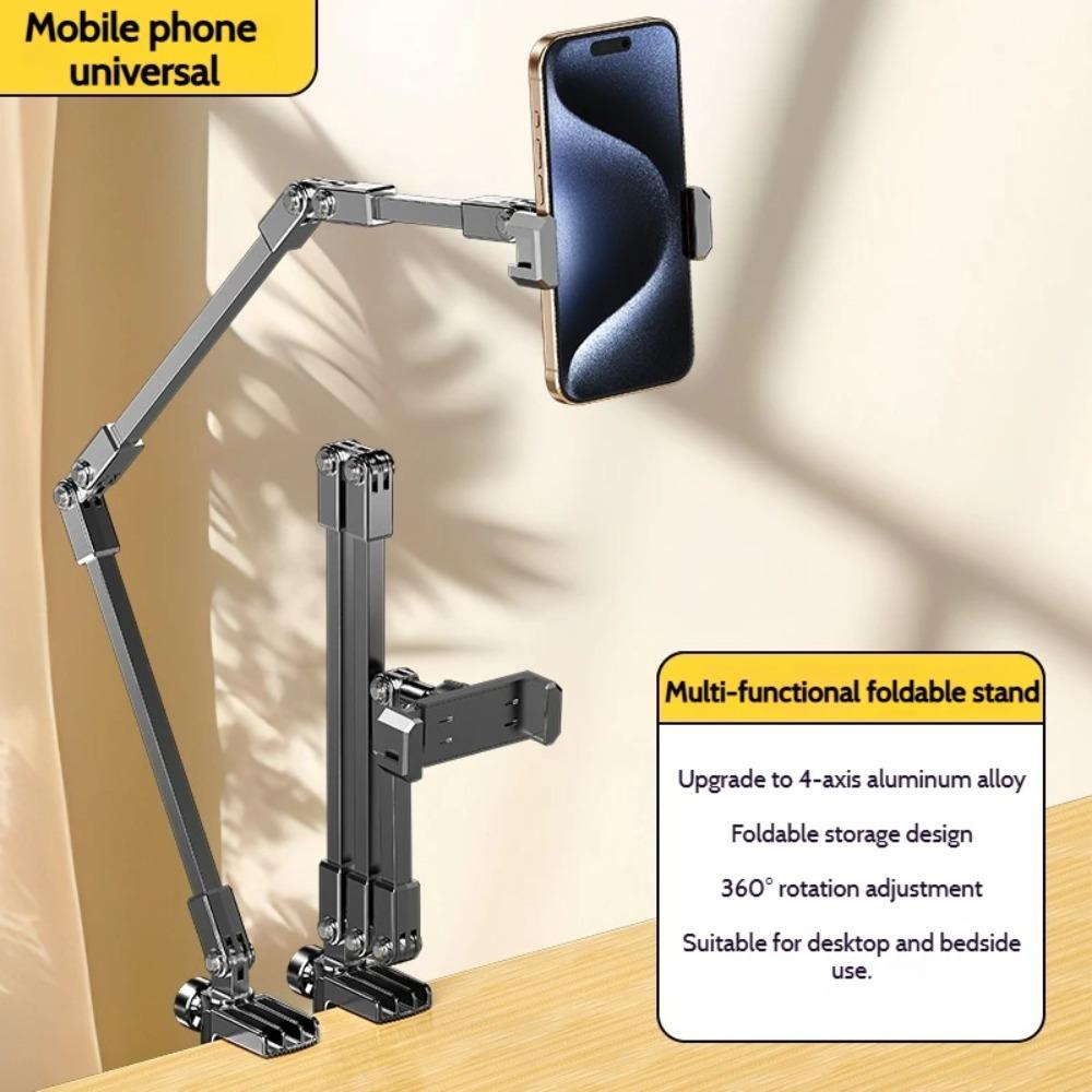 Adjustable Tablet Stand 360-degree Rotation 3 Sections Arms Bedside Phone Holder for 5-12Inch Phone Ipad Pro Mini for Xiaomi 1