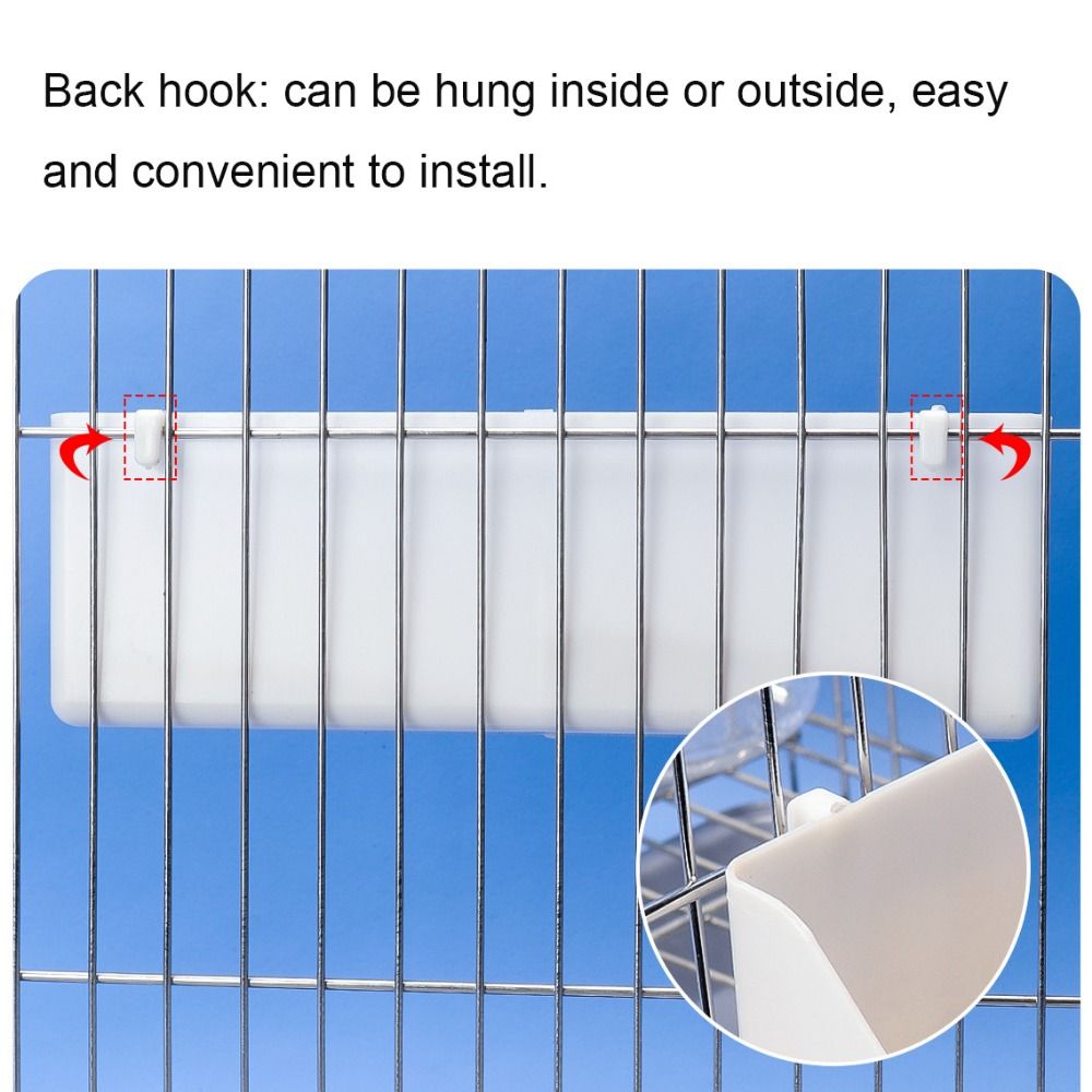 Plastic Birds Water Hanging Bowl Hanging Parakeet Feeding Bowl  For Peony Cockatiels Budgerigar