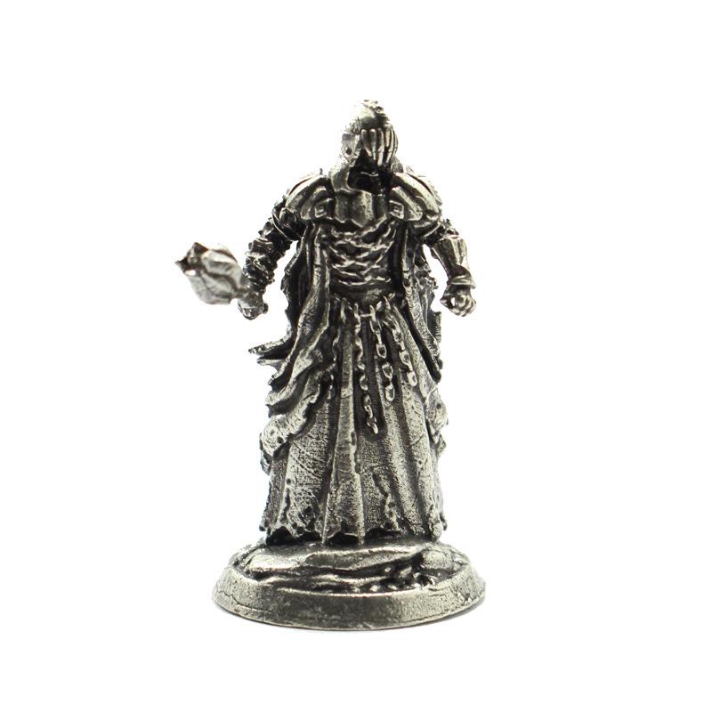 Pure Brass Humanoid Soldier Figurine - Phantom Legion Wargame Toy Ornament for Boys