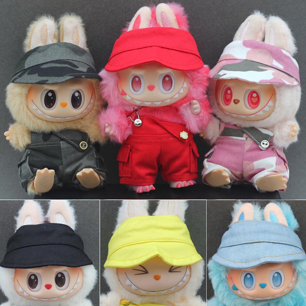 For 17cm Labubu Doll Clothes Fashion Clothes Cap Doll Clothes Color Match Hat Dolls Accessories Cute Decoration Little Clothes