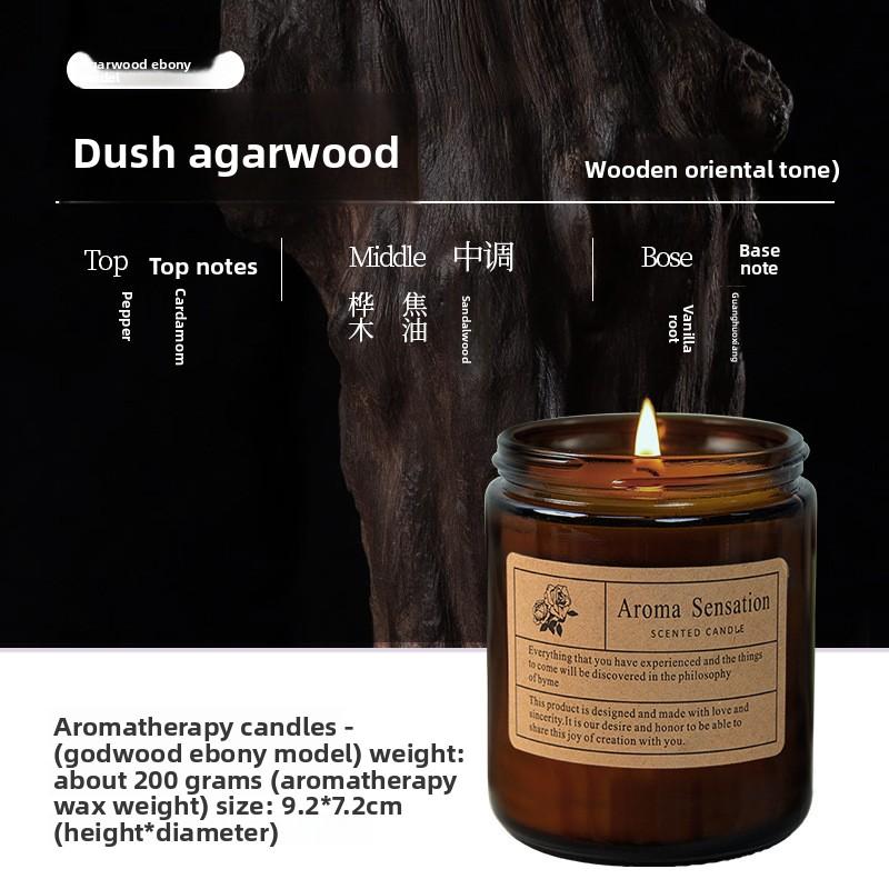 Scented Candles Provide A Long-lasting Aroma To Aid Sleep. Romantic Bedroom Light Essential Oil Scented Ornaments