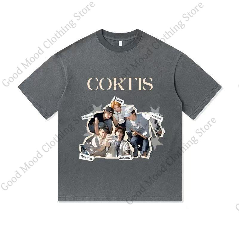 CORTIS T Shirt Fashion Trend Streetwear Casual Fans Clothes SEONGHYEON KEONHO JUHOON Print Tshirt Kpop Cotton Short Sleeve Tee