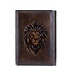 Anti Theft Brush Three Fold Wallet Men's Short Leather Retro Men's Wallet