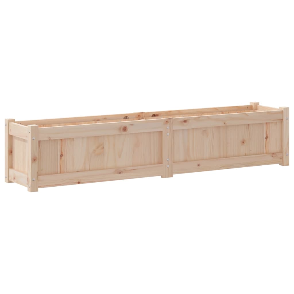 Vidaxl Donica Ogrodowa, 150X31X31 Cm, Lite Drewno Sosnowe