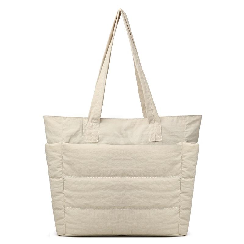 Women's Shoulder Bag Large Capacity Handbag Solid Color Commuter Bag