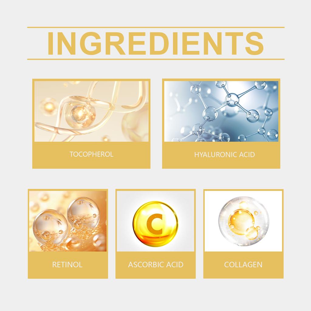 Ser facial Îmbunătățește textura pielii feței, hidratează, elasticitate, ferm și hidratează Serul de îngrijire a pielii faciale(30ml)