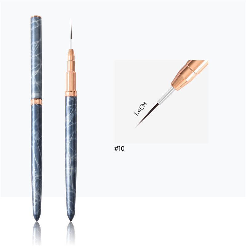 

1шт мраморная кисть для ногтей акриловый УФ-гель для рисования ручка для рисования ногтей ручка маникюрный инструмент