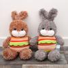 Rabbit Hamburger Bread Plush Toys Pp Cotton Filling Children Gifts Playroom
