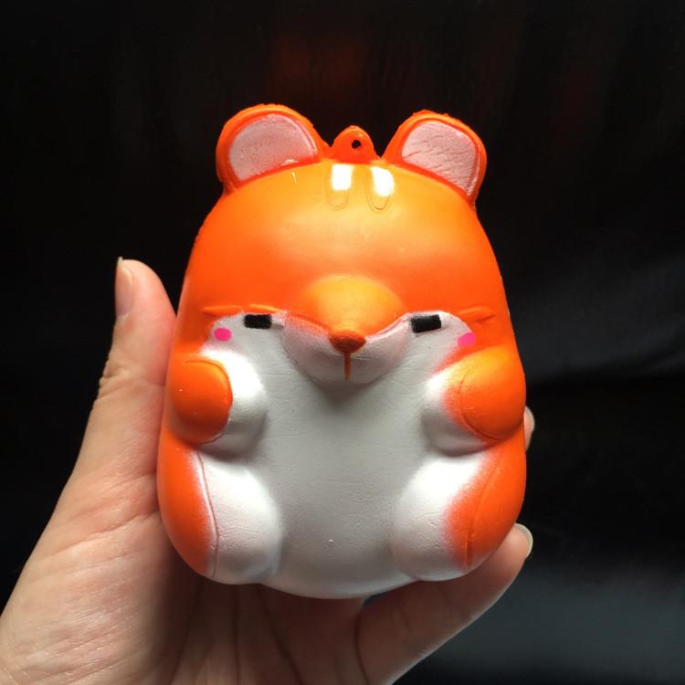 Cute Hamster Squishy Phone Charm With Pu Foam For Stress Relief And Gift Use