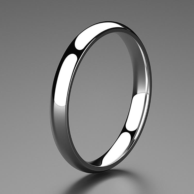 

Трендовые европейско-американские кольца для пар из полированной нержавеющей стали с бриллиантовой огранкой для женщин Size 5