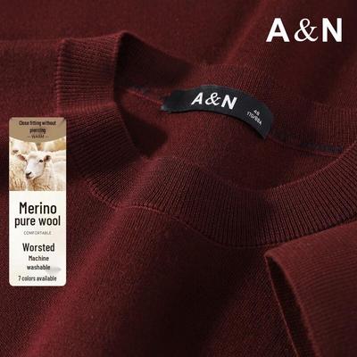 Antonio Men's Machine Washable Merino Wool Sweater