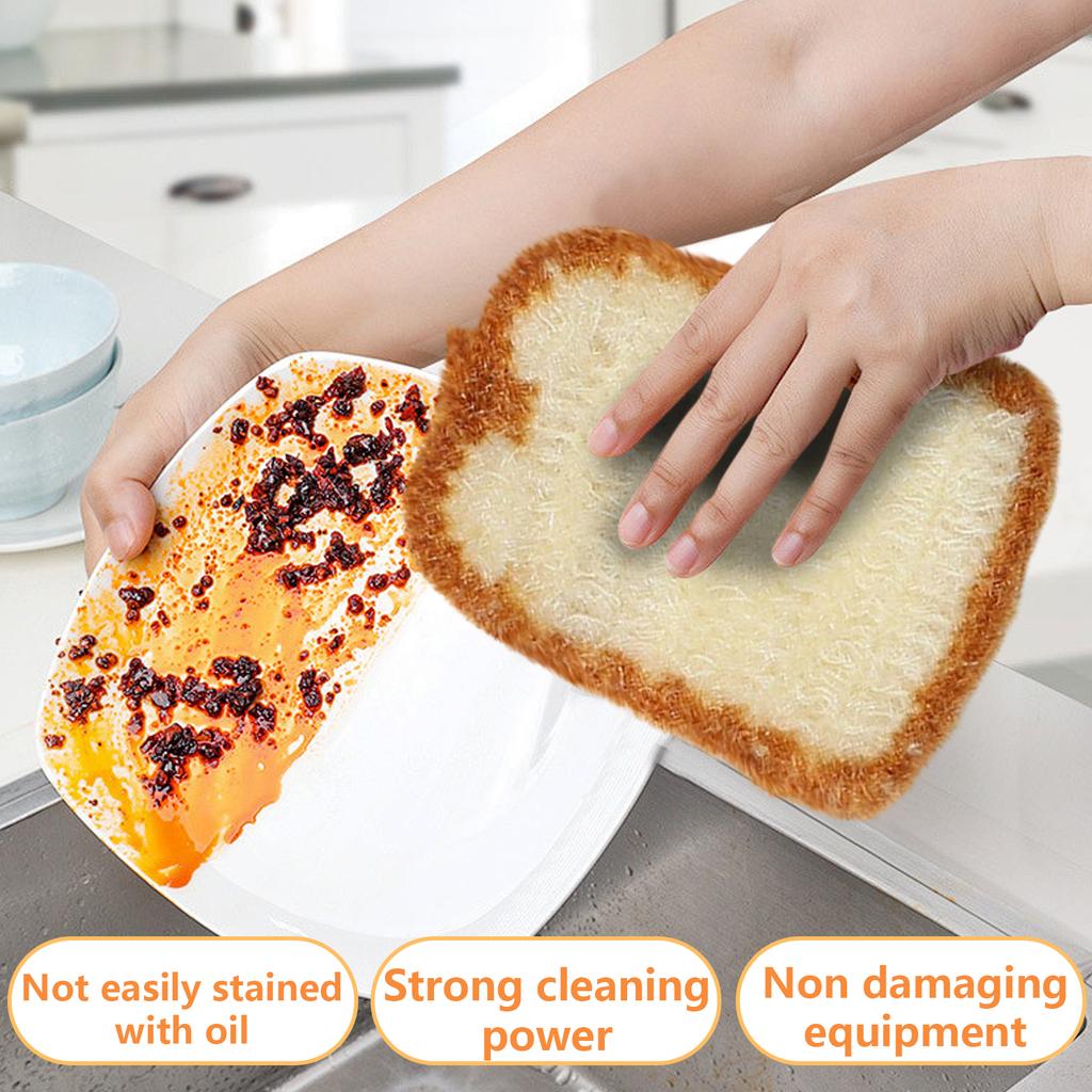 Bread Dishcloth Scouring Pad Cleaning Multi-functional Dishcloth