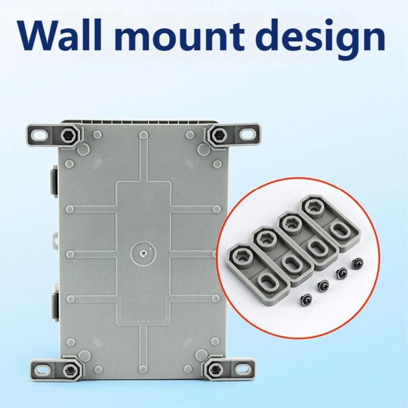 Outdoor Waterproofed Electrical Box with Lock for Child Safety and Weather Protecting in Garden Patios