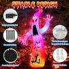 JOYFY 12Ft Giant Ghost Halloween Inflatable Outdoor Decorations with Colorful Flashing Flame Light for Garden/Home/Holiday/Party