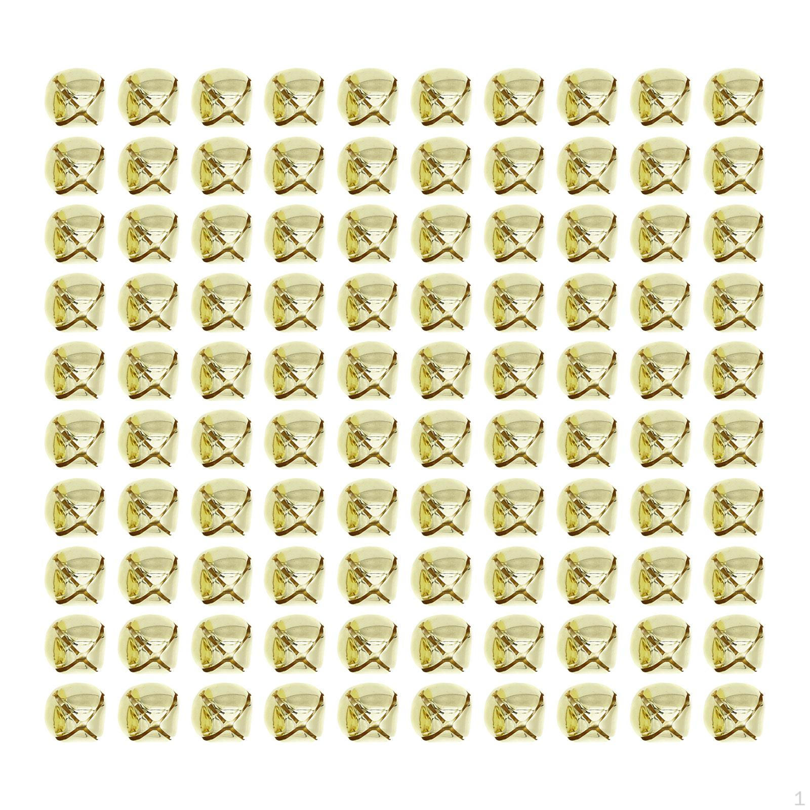 

100 Assorted Crafting Bells for DIY Projects and Home Decor 13mm