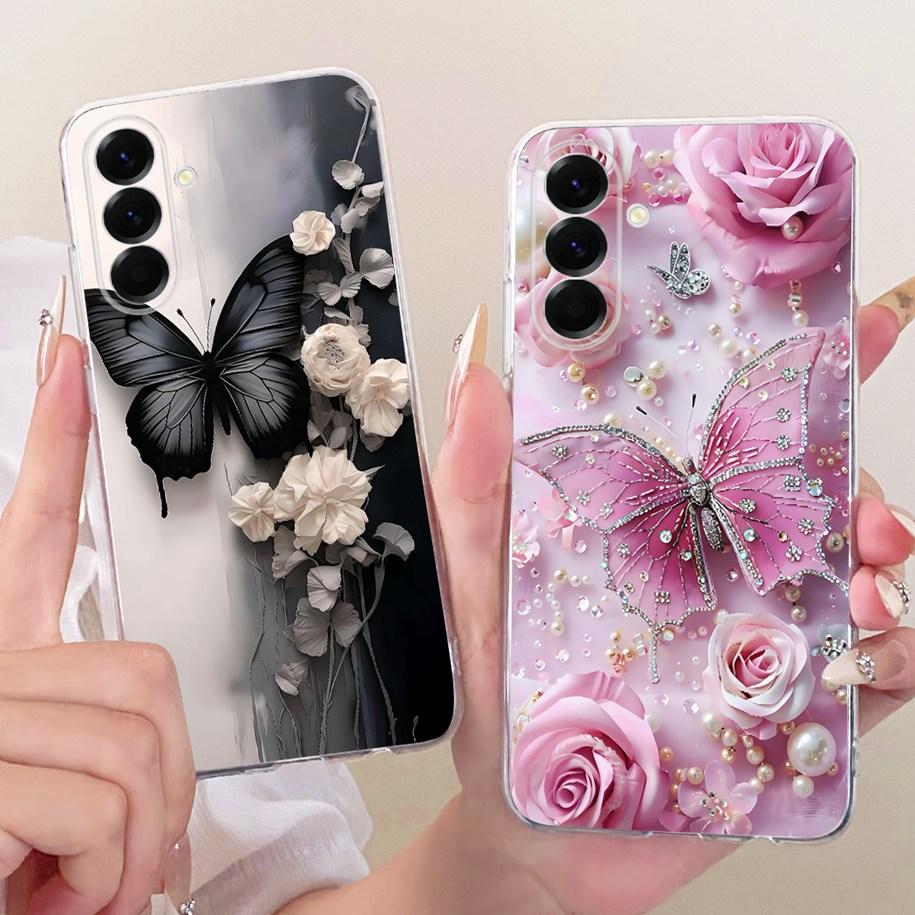 Case For Samsung Galaxy A37 5G Cover SM-A376B Popular Flower Soft Slim Silicone Cover For Samsung A57 A17 2025 A576B A176B Funda