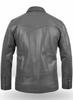AL KHALID Echtes weiches graues Lammleder Motorrad-Stil Damenjacke Biker stilvoll