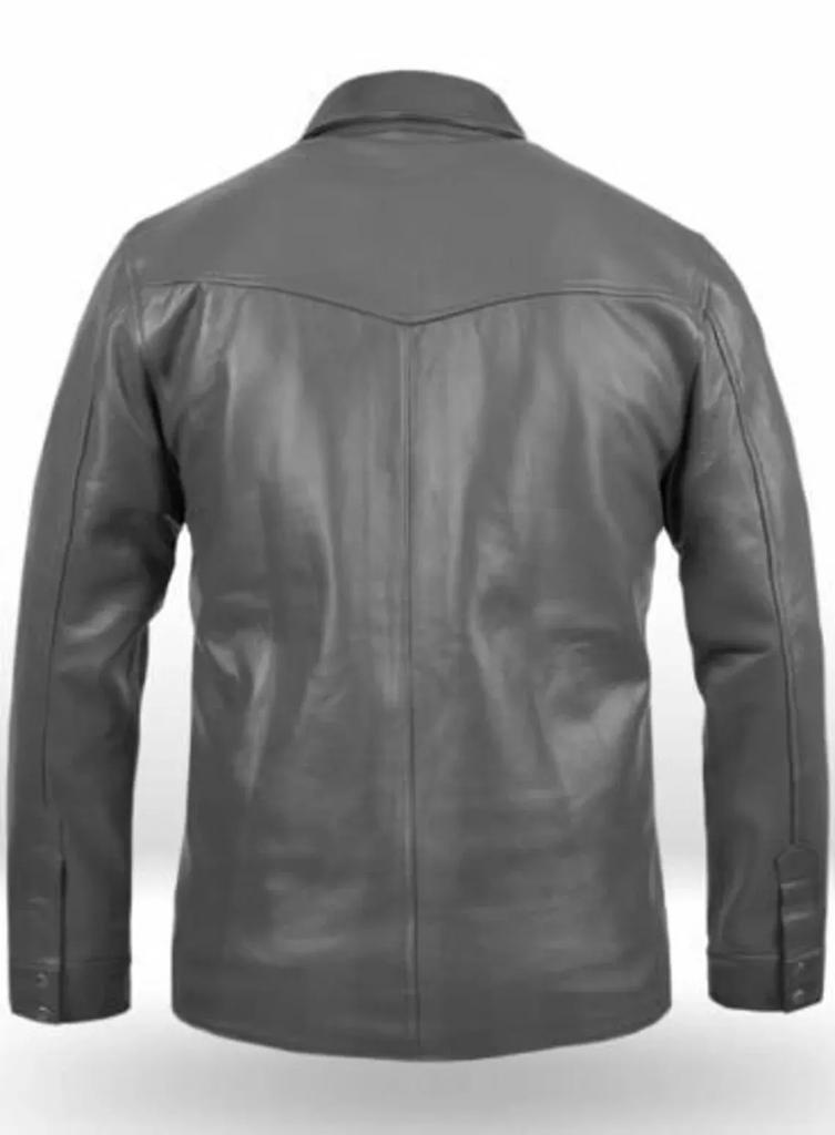 AL KHALID Echtes weiches graues Lammleder Motorrad-Stil Damenjacke Biker stilvoll