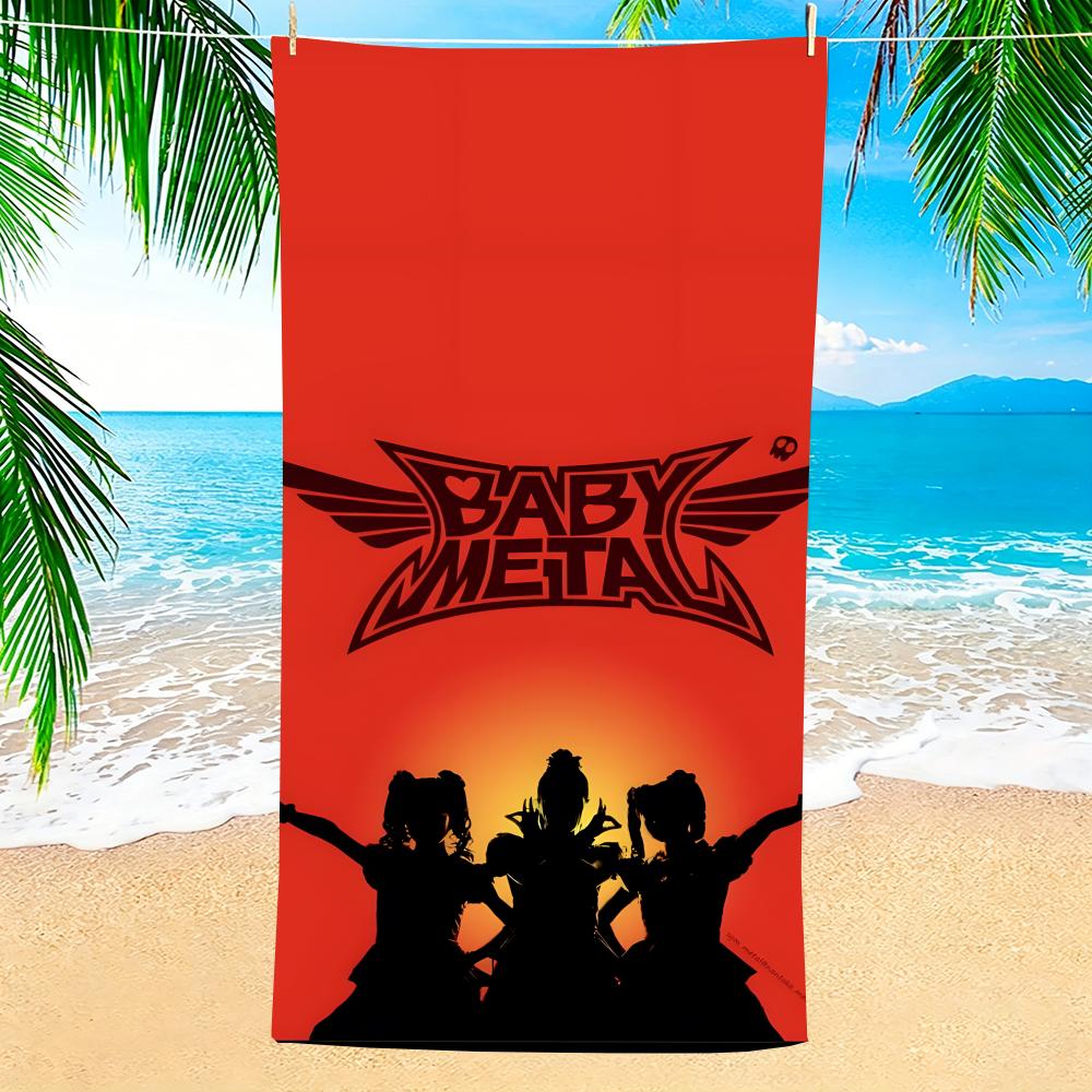 Band BABYMETAL Towel Towel Soft Pool Gift For Travel Gym Shower Camping Quick Dry Sports Large Beach Towels