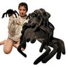 Black Spider Plush Toy Huge Realistic Fluffy Stuffed Animal